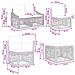 Set Divano da Giardino 11 pcs Grigio polyrattan - Foto miniatura 7