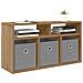 Lowboard con cassetto Rovere artigianale 72 x 22,5 x 38 cm - Foto miniatura 3
