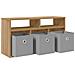 Lowboard con cassetto Rovere artigianale 72 x 22,5 x 38 cm - Foto miniatura 5