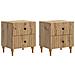 Armadio da Notte 2 pcs Rovere Artigianale 43 x 34,5 x 48 cm - Foto miniatura 1