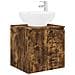 Set di Armadi da Bagno 5 pcs Rovere Fumo Legno ingegnerizzato - Foto miniatura 5