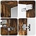 Set di Armadi da Bagno 5 pcs Rovere Fumo Legno ingegnerizzato - Foto miniatura 9