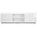 Supporto TV 140 x 34.5 x 40 cm Bianco Lucido - Foto miniatura 4