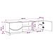 Supporto TV 140 x 34.5 x 40 cm Bianco Lucido - Foto miniatura 9