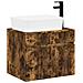 Set di mobili per il bagno Rovere Fumo Legno ingegnerizzato - Foto miniatura 1