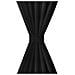 Tende Micro-raso Nere 2 Pezzi Con Occhielli 140 X 225 Cm - Foto miniatura 3