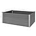 Fioriera Da Giardino In Wpc 150x100x54 Cm Grigia - Foto miniatura 2