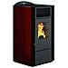 Stufe Punto Fuoco Pellet Lory-10 8,8kw (br) Rosso - Foto miniatura 2