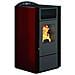 Stufe Punto Fuoco Pellet Lory-10 8,8kw (br) Rosso - Foto miniatura 1