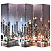 Paravento Pieghevole 228x170 cm Stampa New York di Notte - Foto miniatura 1