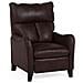 Poltrona Recliner In Pelle Sintetica Marrone Royston - Foto miniatura 8