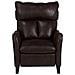 Poltrona Recliner In Pelle Sintetica Marrone Royston - Foto miniatura 12