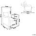 Poltrona Recliner In Pelle Sintetica Marrone Royston - Foto miniatura 13