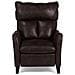 Poltrona Recliner In Pelle Sintetica Marrone Royston - Foto miniatura 4