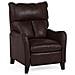 Poltrona Recliner In Pelle Sintetica Marrone Royston - Foto miniatura 5