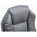 Poltrona Presidenziale Relax Castle in Similpelle- Sedia Ergonomica Imbottita con Poggiapiedi Estraibile I Poltrona Pc Regolabile e Reclinabile, Carico Max 130kg Grigio - Foto miniatura 5
