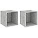 Mobili a Muro 2pz Grigio Cemento 37x37x37 cm Legno Multistrato - Foto miniatura 2