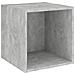 Mobili a Muro 2pz Grigio Cemento 37x37x37 cm Legno Multistrato - Foto miniatura 7