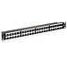 Cat 6 Keystone Patch Panel unshielded 48-port, Nero - Foto miniatura 1