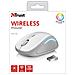 Yvi FX RF Wireless Ottico 1600DPI Ambidestro Grigio, Bianco mouse - Foto miniatura 2
