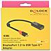 63928 USB tipo-C DisplayPort 20 pin Nero, Rosso cavo di interfaccia e adattatore - Foto miniatura 1