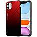 Custodia Compatibile Con Apple Iphone 11 In Rosso - Nero - Coperchio Protettivo Bicolore In Vetro Temperato E Silicone Tpu - Foto miniatura 1