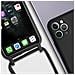 Cover Semirigida Per Iphone 11 Pro Max Cordino Nylon Intrecciato 80 Cm Nera - Foto miniatura 2
