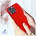 Cover Per Iphone 14 Pro In Silicone Semi-rigido Soft-touch Rossa - Foto miniatura 5