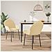 Sedie Da Pranzo 2 Pz Crema In Velluto - Foto miniatura 1