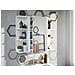 Mobile Pensile Bagno Lafayette, Mobile Colonna Per Bagno, Armadietto Sospeso, Bianco Lucido, 40x21h65 - 1 Anta Cm - Foto miniatura 1