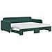 Divano Letto Estraibile Materassi Verde Scuro 90x200 Velluto - Foto miniatura 1