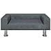 Divano Per Bambini Grigio Scuro 70x45x26,5 Cm In Velluto - Foto miniatura 2