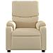 Poltrona Reclinabile In Tessuto Crema - Foto miniatura 3