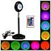Lampada Intelligente Rgb Sunset Controllo Vocale 180° Fotografia Selfie App - Foto miniatura 6
