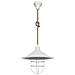 Lampada Da Soffitto Bulut Asz0631 Metallo Bianco E Corda Iuta - Foto miniatura 1
