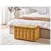 Pouf Tessuto Giallo Con Contenitore Michigan - Foto miniatura 1