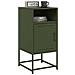Comodino Verde Oliva 36x39x78 Cm In Acciaio - Foto miniatura 3