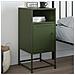 Comodino Verde Oliva 36x39x78 Cm In Acciaio - Foto miniatura 4