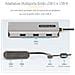 Adattatore multiporta USB-C con dongle USB-C a USB-A, doppio HDMI (4K30Hz / 1080p60Hz), Hub USB-A 5Gbps a 3 porte, mini dock da viaggio, docking station USB tipo C per laptop, Cavo da 40 cm - Foto miniatura 10
