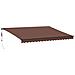 Tenda Da Sole Retrattile Automatica Con Led Marrone 450x300 Cm - Foto miniatura 2