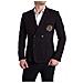 Blazer Doppiopetto Con Ricamo Logo Viola - It48 - M - Foto miniatura 1