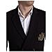 Blazer Doppiopetto Con Ricamo Logo Viola - It48 - M - Foto miniatura 4