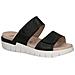 Black Nappa Casual Open Sandals Sandali Pelle Scarpe Donna Nero Eu 38, 9-27200-42-022 - Foto miniatura 1