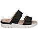 Black Nappa Casual Open Sandals Sandali Pelle Scarpe Donna Nero Eu 38, 9-27200-42-022 - Foto miniatura 2