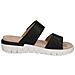 Black Nappa Casual Open Sandals Sandali Pelle Scarpe Donna Nero Eu 38, 9-27200-42-022 - Foto miniatura 3