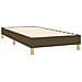 Letto a Molle Materasso e LED Marrone Scuro 80x200cm in Tessuto - Foto miniatura 4