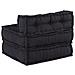 Pouf Modulare Antracite 70x70x54 in Tessuto - Foto miniatura 4