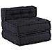 Pouf Modulare Antracite 70x70x54 in Tessuto - Foto miniatura 1