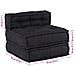 Pouf Modulare Antracite 70x70x54 in Tessuto - Foto miniatura 10