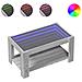 Tavolino Salotto con LED Grigio Sonoma 93x53x45 cm Multistrato - Foto miniatura 1